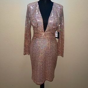 Rose Gold Sequin Dress